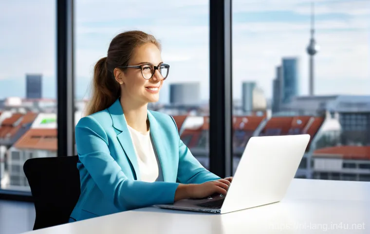 Goethe Zertifikat 자격증으로 가능한 직무 - **Prompt:** A vibrant, modern office scene in a tech startup located in Munich, Germany. The main su...