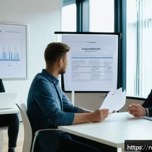 독일어 자격증으로 독일 취업 성공 사례 - A professional German workplace scene showing a diverse group of young adults in business casual att...